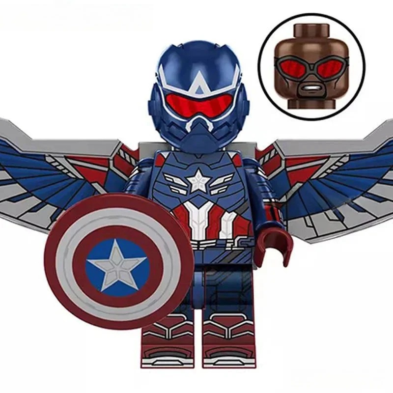 Captain America sam Wilson Avengers Lego Minifigures Custom Toys 2