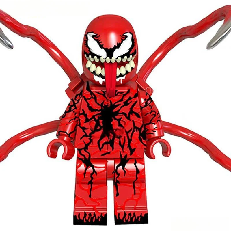 Carnage from Venom, Spider-Man Lego Minifigures Custom Toys 3 - Image 2