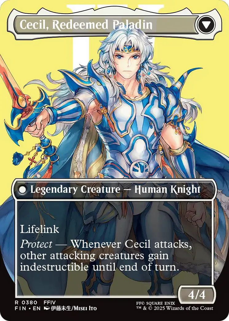 Cecil, Dark Knight (Borderless) (FIN-380) - FINAL FANTASY (Borderless) Foil - Image 3