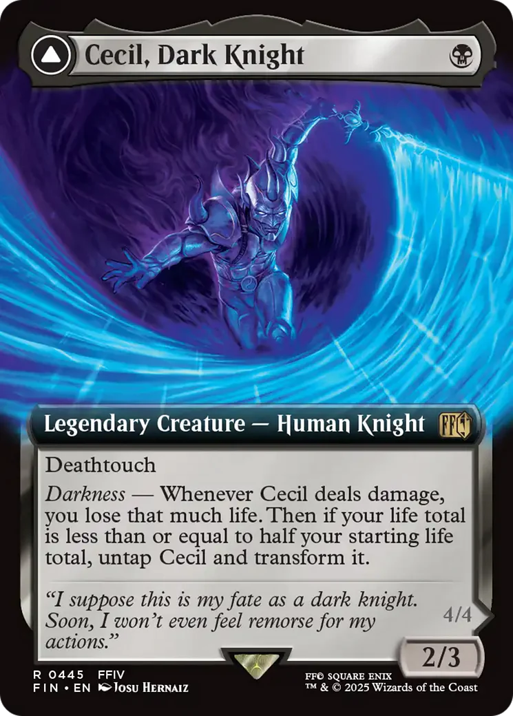 Cecil, Dark Knight (Extended Art) (FIN-445) - FINAL FANTASY: (Extended Art) Foil - Image 5