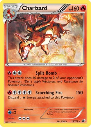 Charizard 019/113 - Legendary Treasures Reverse Holofoil