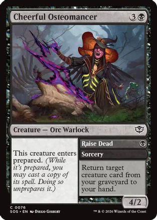 Cheerful Osteomancer (SOS-076) - Secrets of Strixhaven