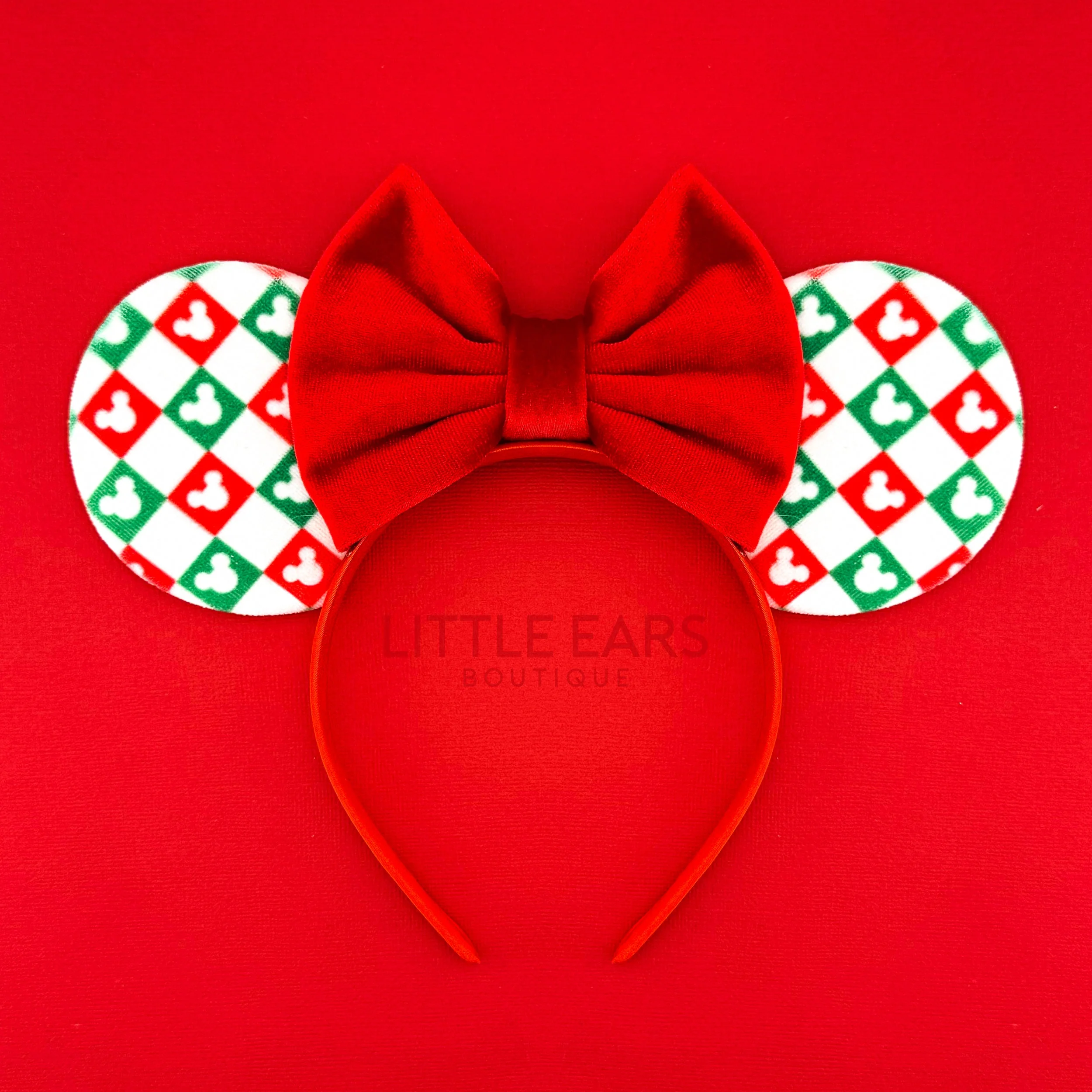 Christmas Pattern Mickey Ears