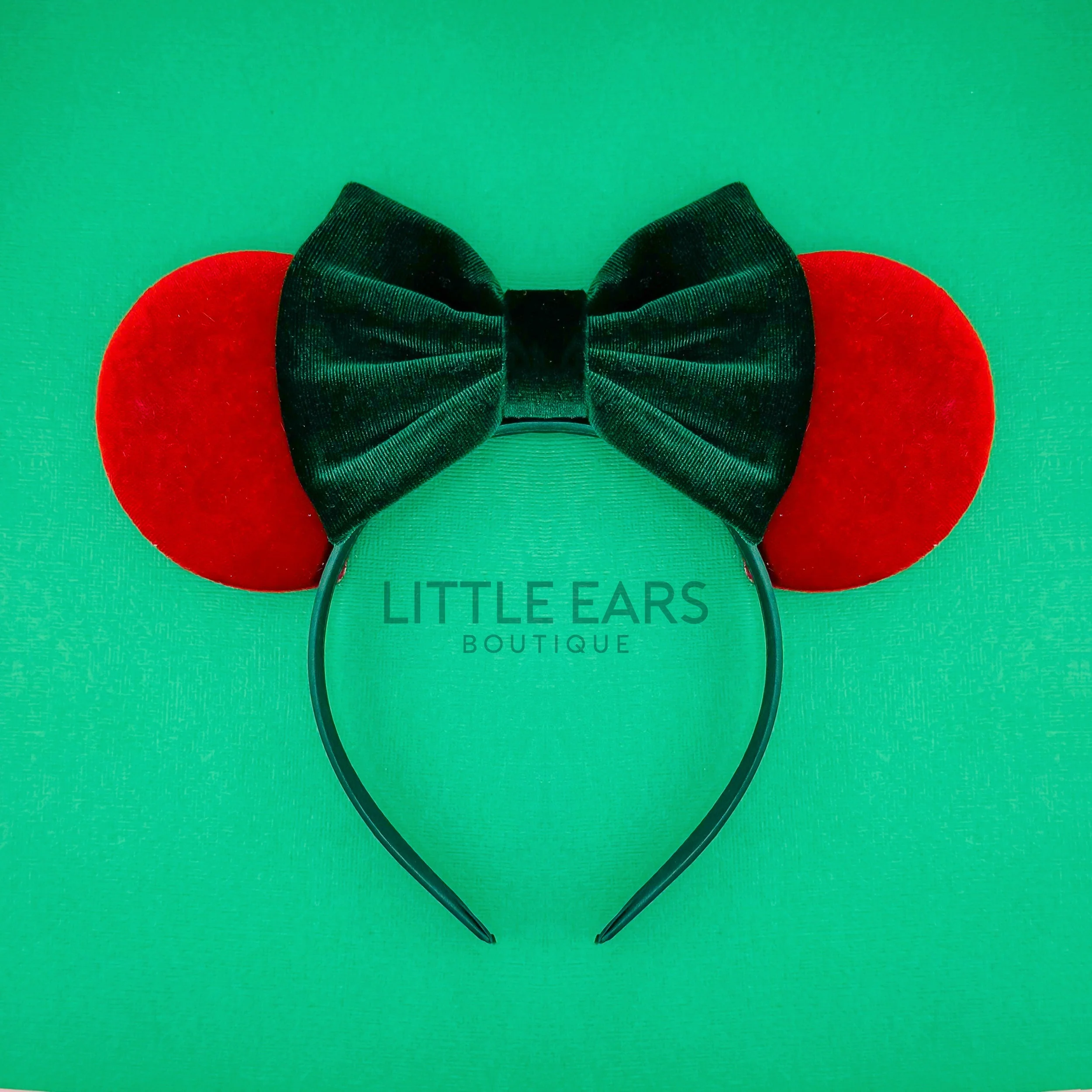 Christmas Velvet Mickey Ears
