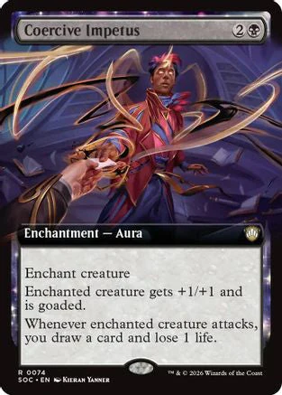 Coercive Impetus (Extended Art) (SOC-074) - Commander: Secrets of Strixhaven