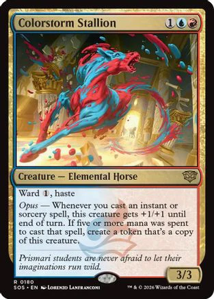 Colorstorm Stallion (SOS-180) - Secrets of Strixhaven Foil