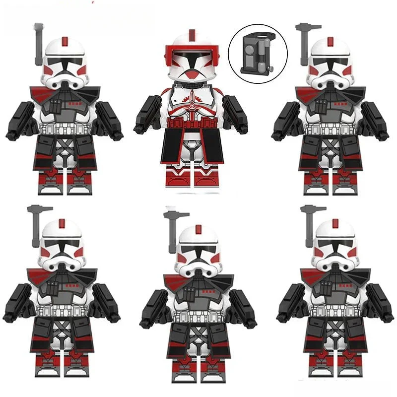 Commander Fox & Coruscant ARC Clone Troopers Lego Minifigures Custom Toys