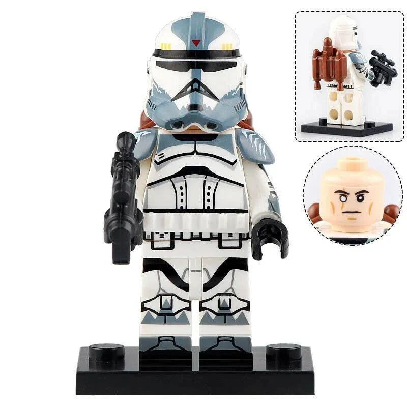 Commander Wolffe Clone trooper Lego Minifigures Custom Toys 3 - Image 2