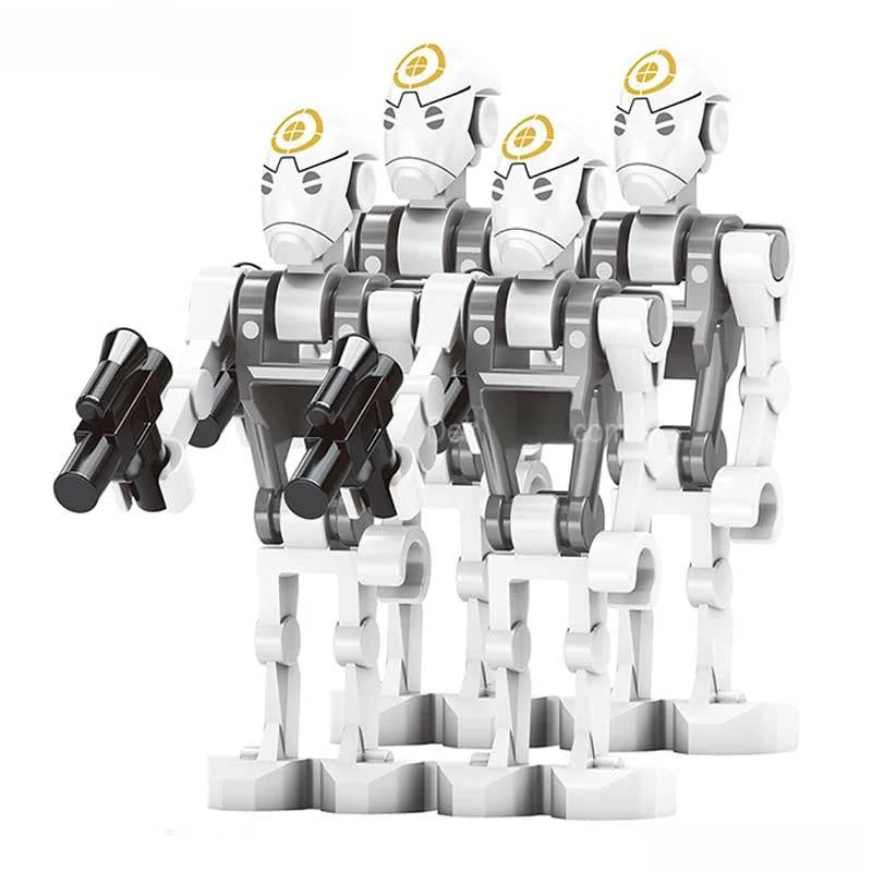 Commando Battle Droids set of 4 Star Wars Lego Minifigures Custom Toys NEW