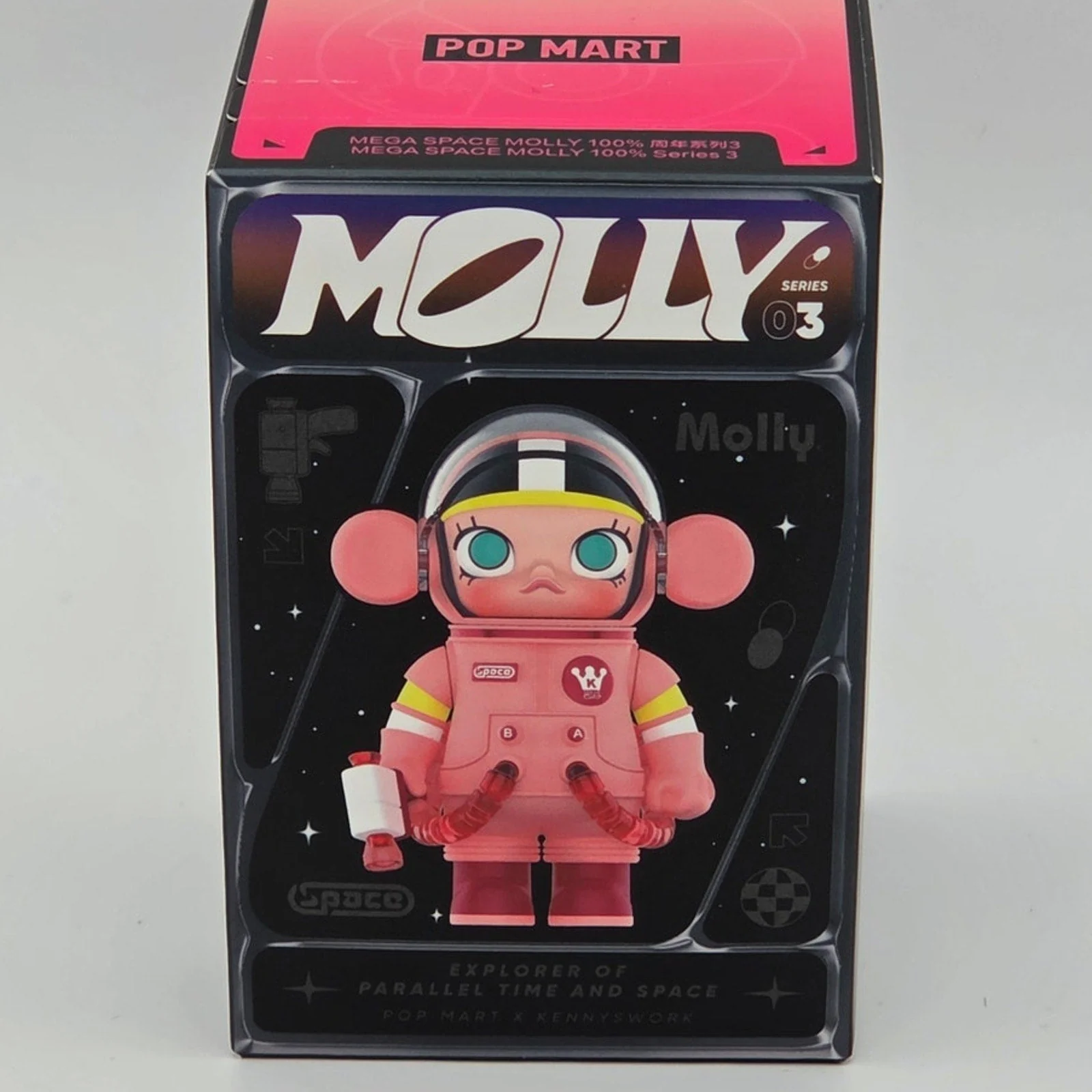 Copied - Popmart - Mega Space Molly 100% Series 3 - Card Confirmed Peach