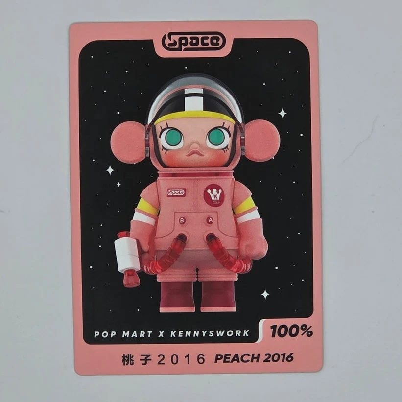 Copied - Popmart - Mega Space Molly 100% Series 3 - Card Confirmed Peach - Image 2