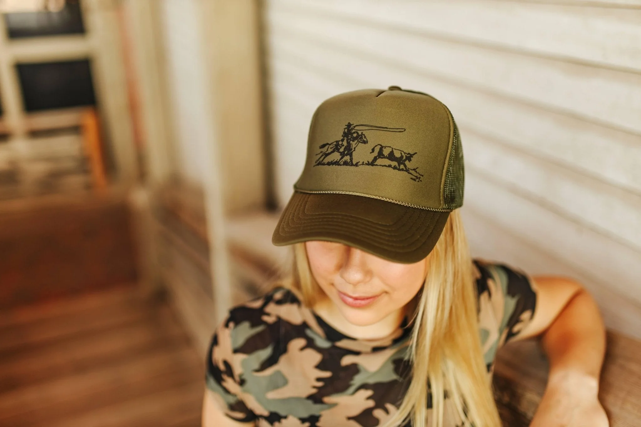 Cowboy Roper Trucker Hat - Image 3