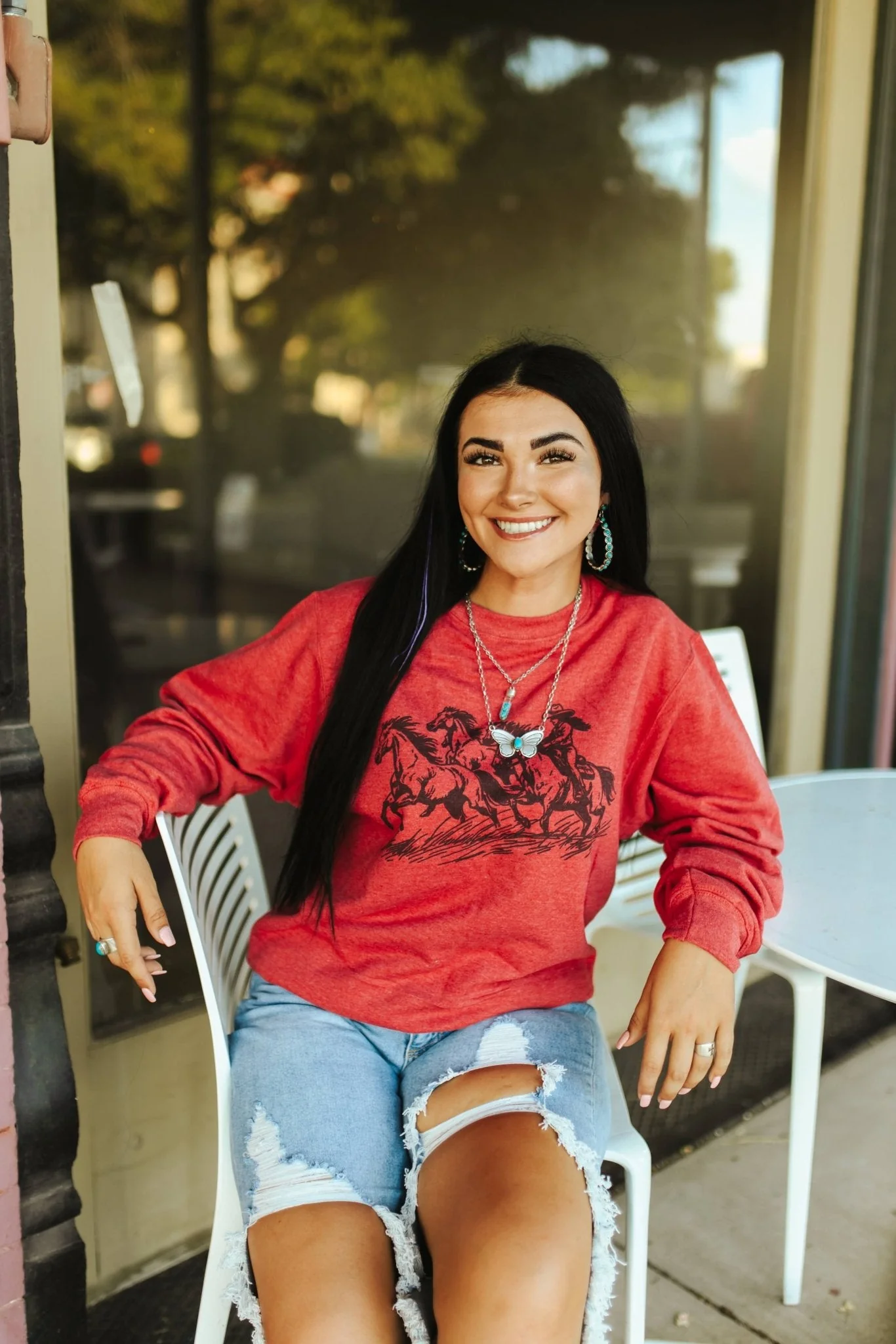 Cowgirl Rider Graphic Sweatshirt - Image 2