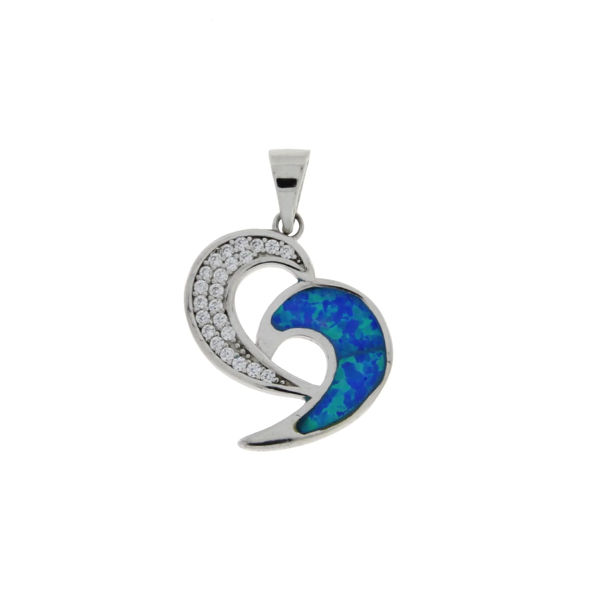 Created Opal Fashion Pendants Sterling Silver - Image 3