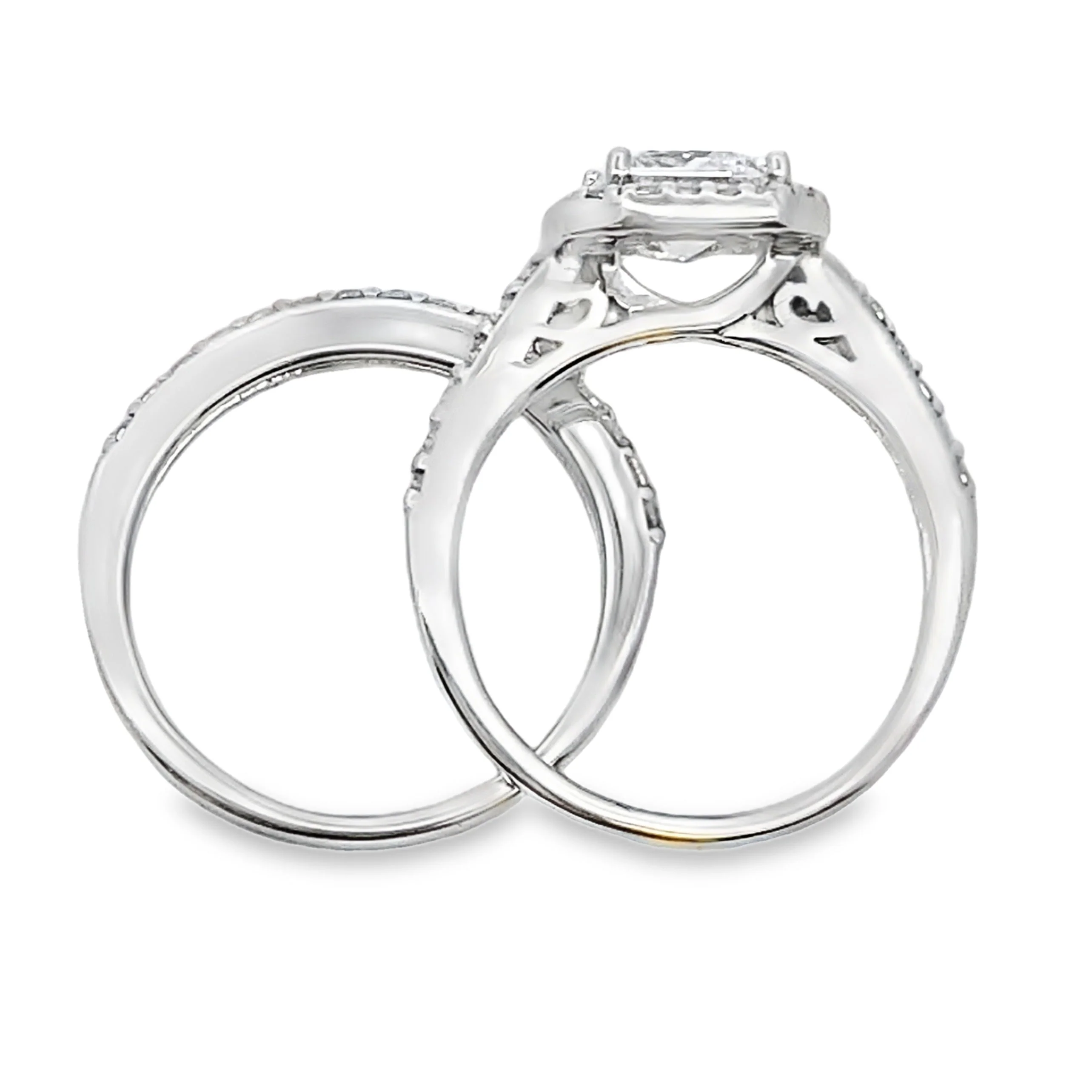 Cubic Zirconia CZ SS Bridal Sterling Silver - Image 3