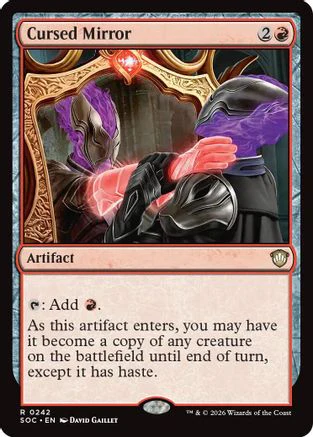 Cursed Mirror (SOC-242) - Commander: Secrets of Strixhaven
