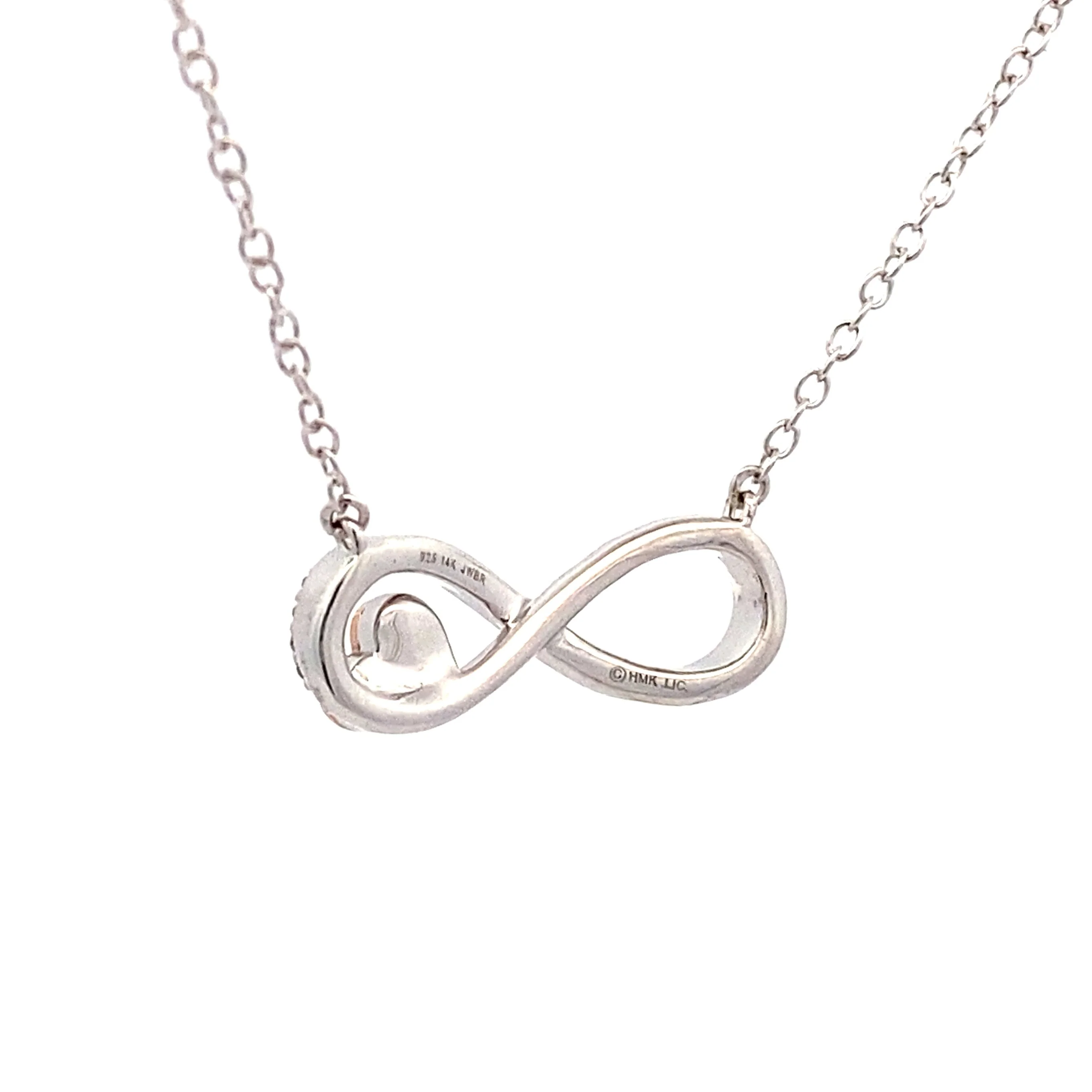 Diamond Heart Love Pendant Sterling Silver 14KT Gold - Image 2