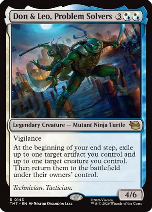 Don & Leo, Problem Solvers (TMT-143) - Teenage Mutant Ninja Turtles Foil