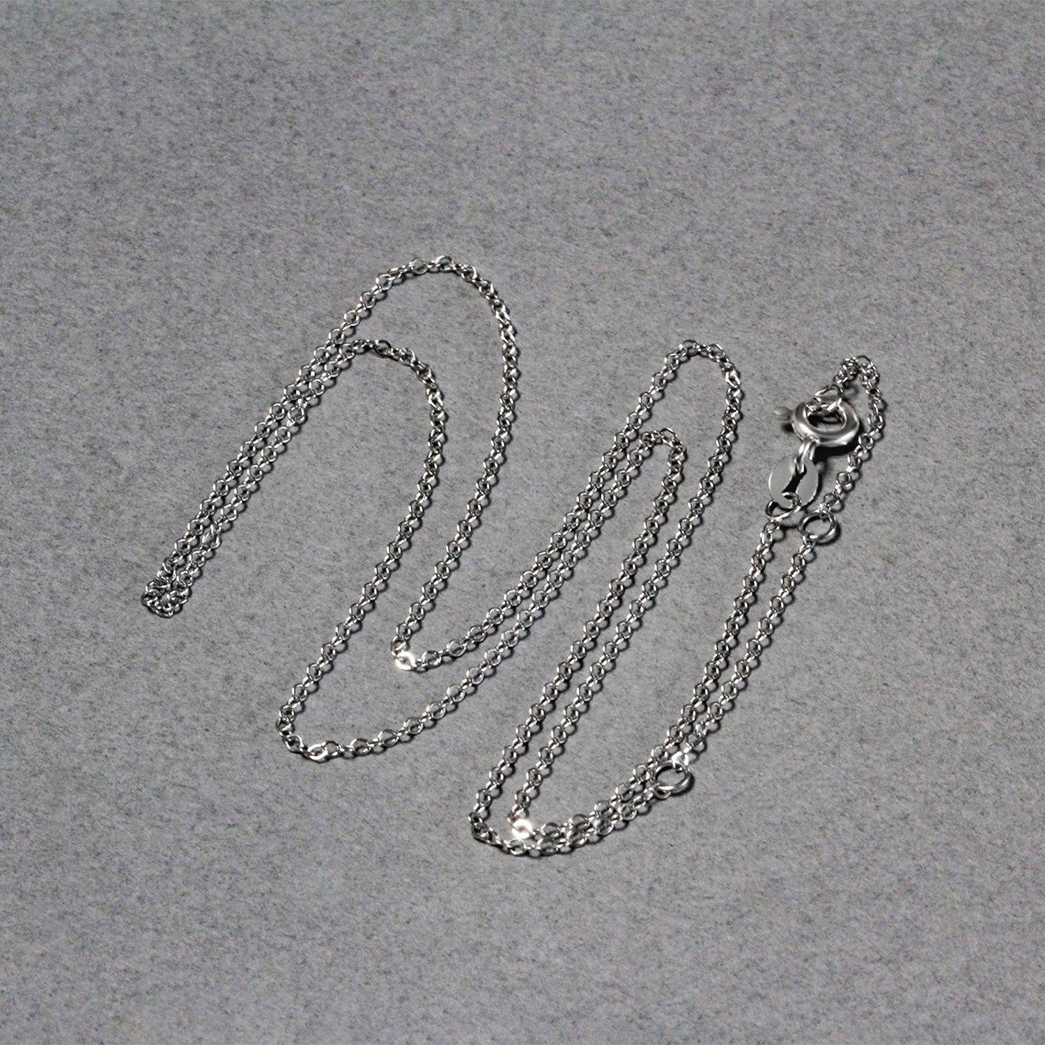 Double Extendable Piatto Chain in 14k White Gold (1.2mm) - Image 11