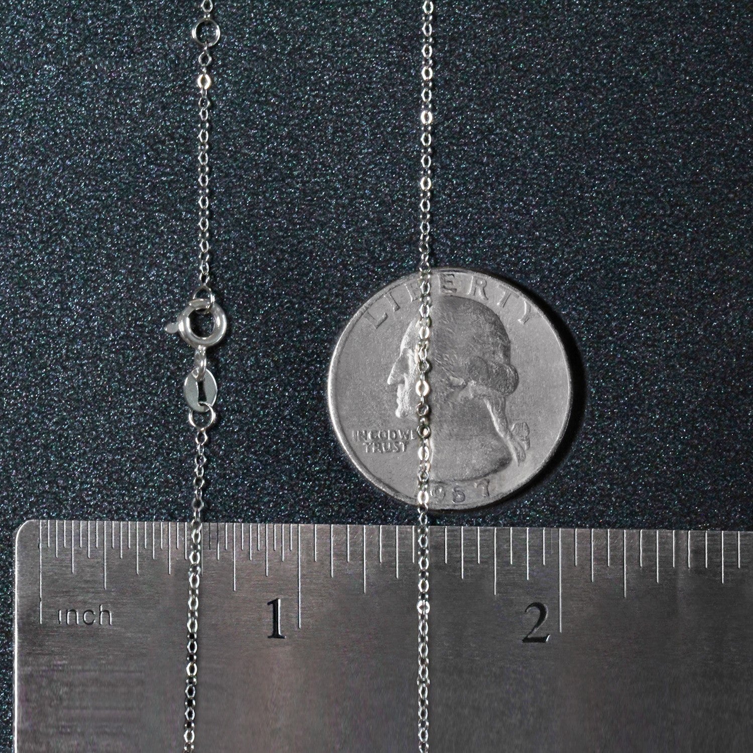 Double Extendable Piatto Chain in 14k White Gold (1.2mm) - Image 13