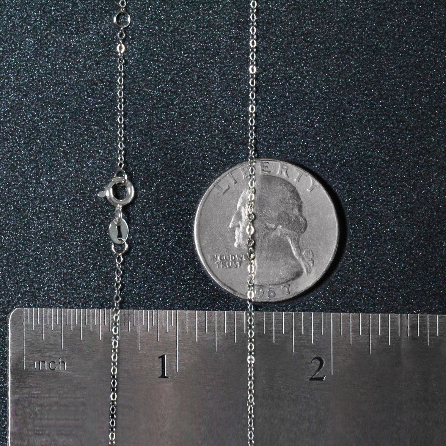 Double Extendable Piatto Chain in 14k White Gold (1.2mm) - Image 5