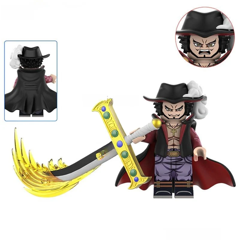 Dracule Mihawk from ONE PIECE Anime Lego Minifigures custom toys 3 - Image 2