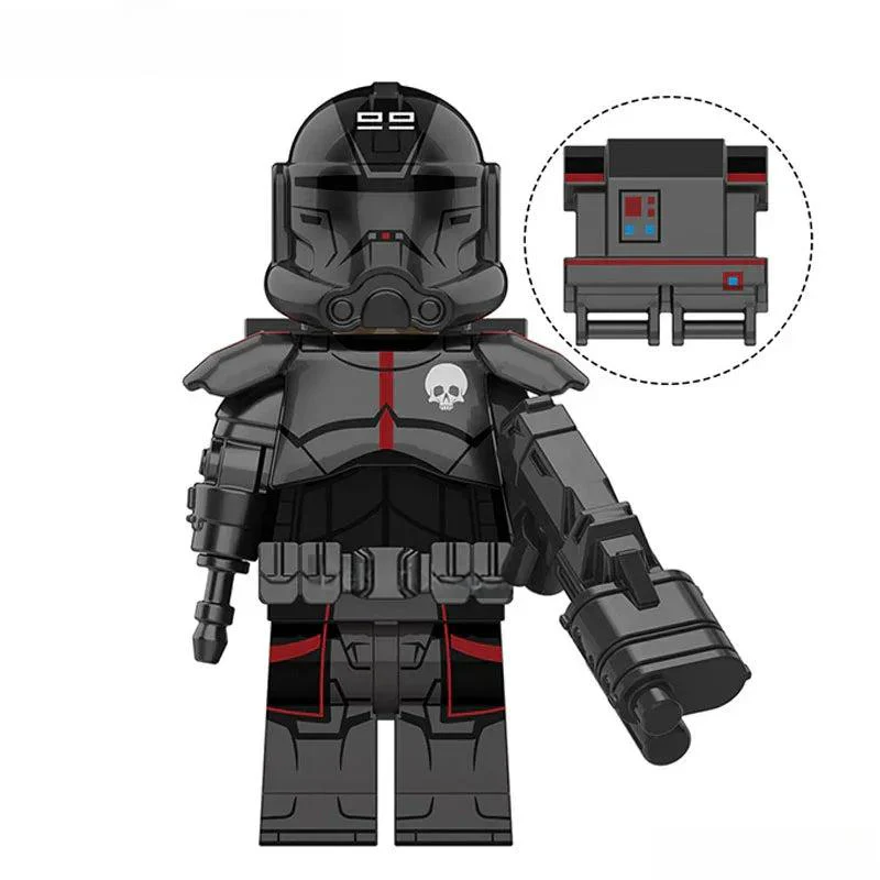 Echo "Black" - The bad Batch Lego Star Wars Minifigures custom toys