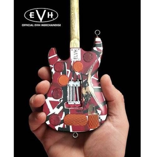 Eddie Van Halen Frankenstein Red & White Mini Guitar Replica Collectible - Image 3