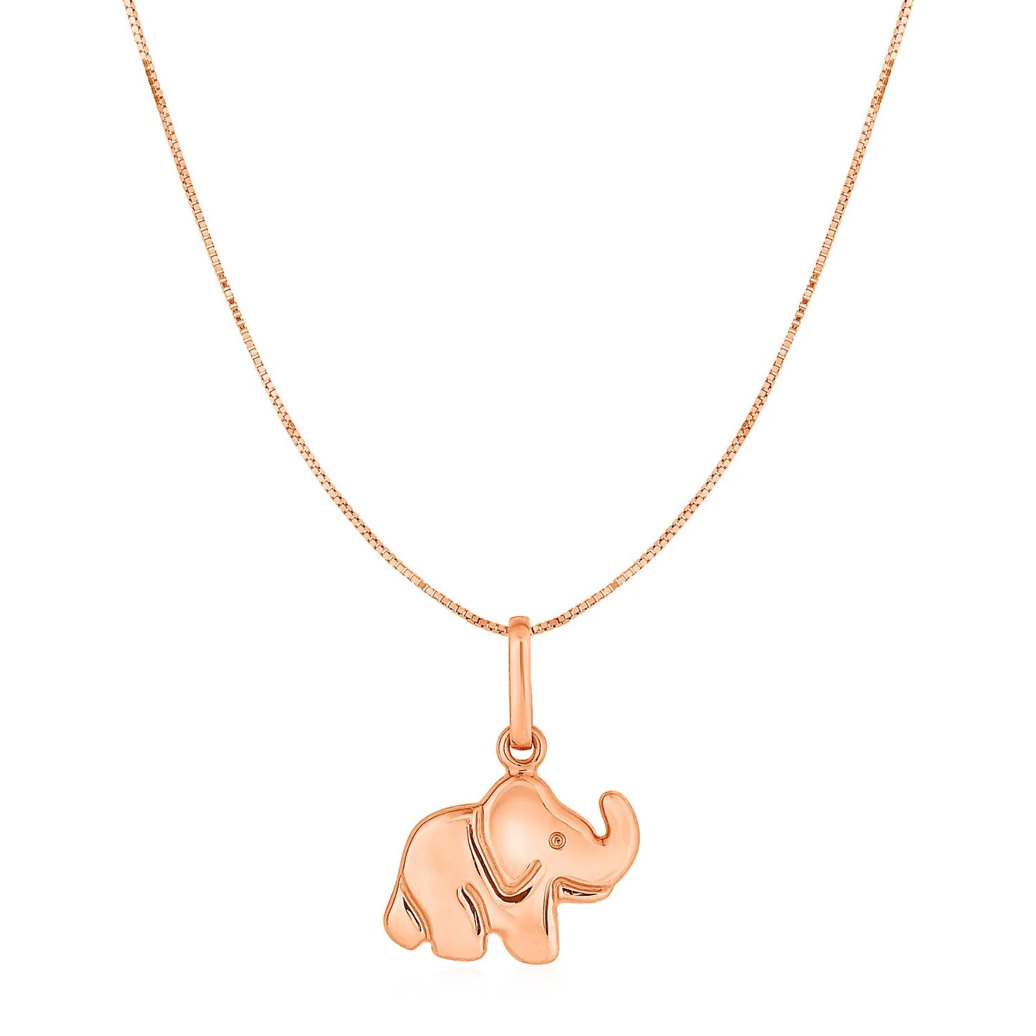 Elephant Pendant in 10k Rose Gold - Image 5