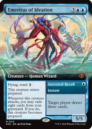 Emeritus of Ideation (Extended Art) (SOS-315) - Secrets of Strixhaven Foil