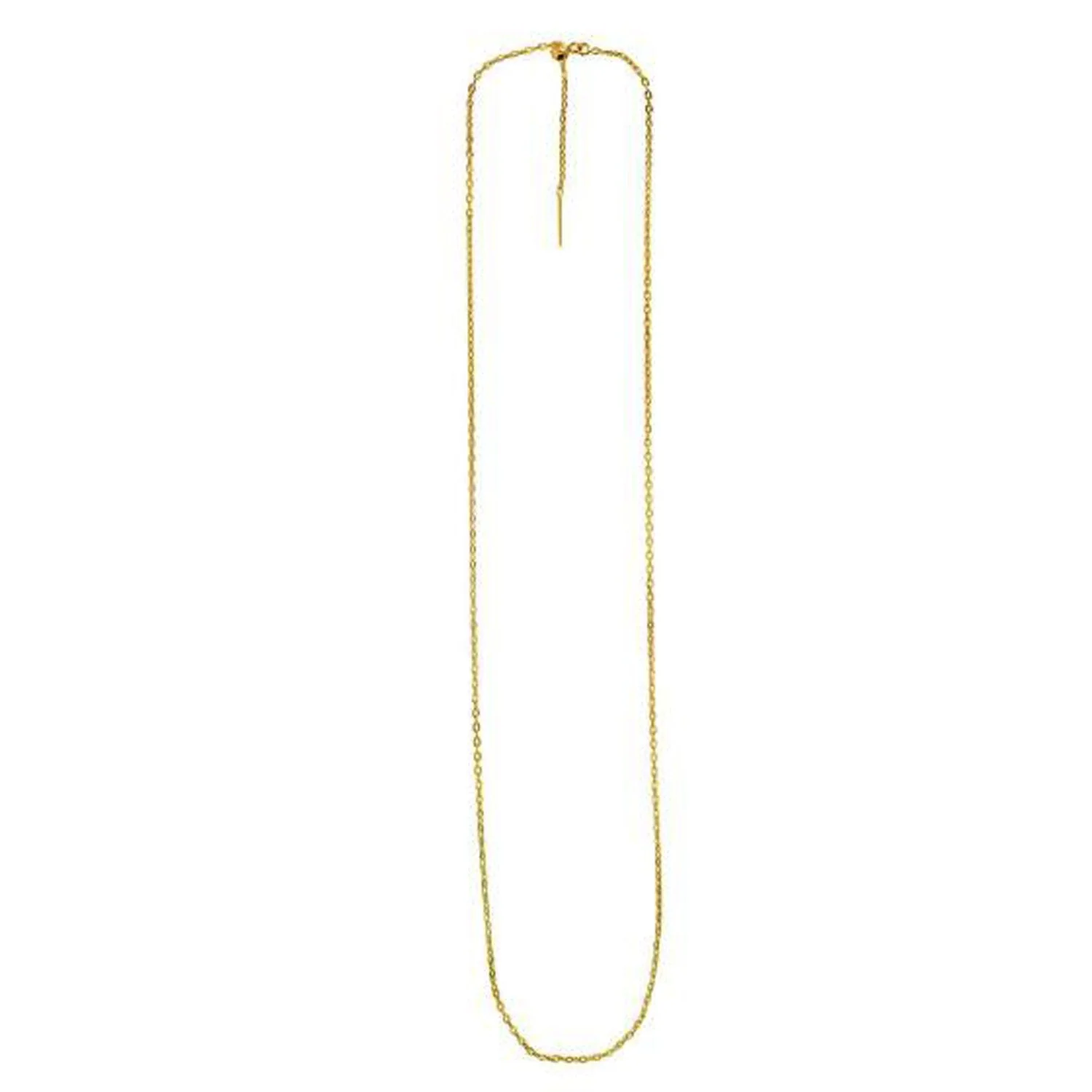 Endless Adjustable Cable Chain in 14k Yellow Gold (1.70 mm) - Image 2
