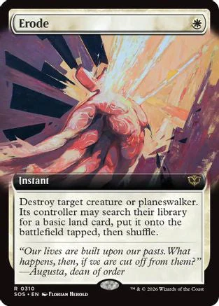 Erode (Extended Art) (SOS-310) - Secrets of Strixhaven Foil