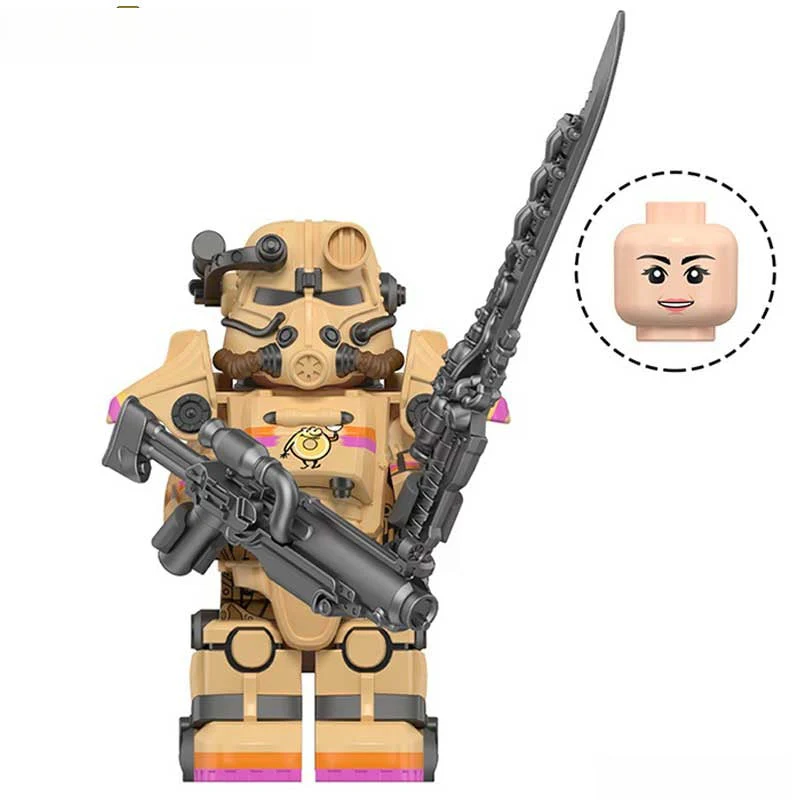 Fallout T-45 Power Armor Lego Minifigures Custom video Game Toys Set 5-8