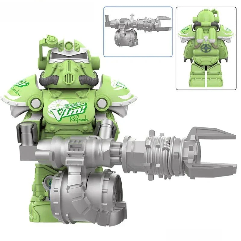 Fallout t-51 Power Armor Lego Minifigures Custom video Game Toys Set 4-3