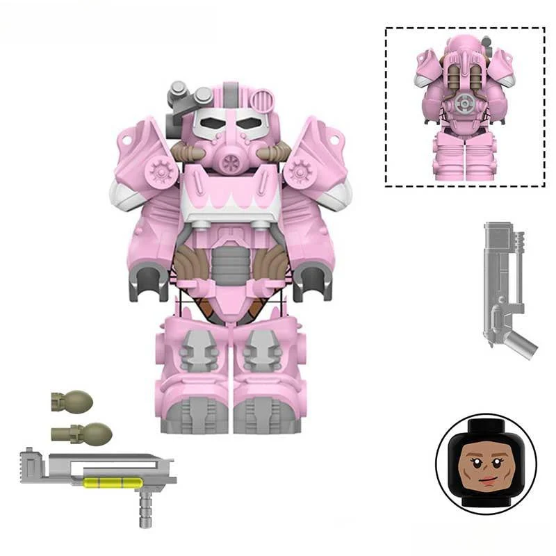 Fallout T60 Power Armor Lego Minifigures Custom video Game Toys 2-6