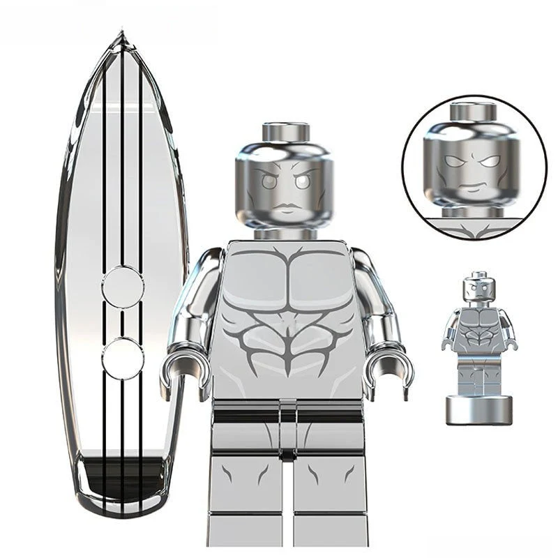 Fantastic Four Silver Surfer Lego Minifigures Custom Toys 2