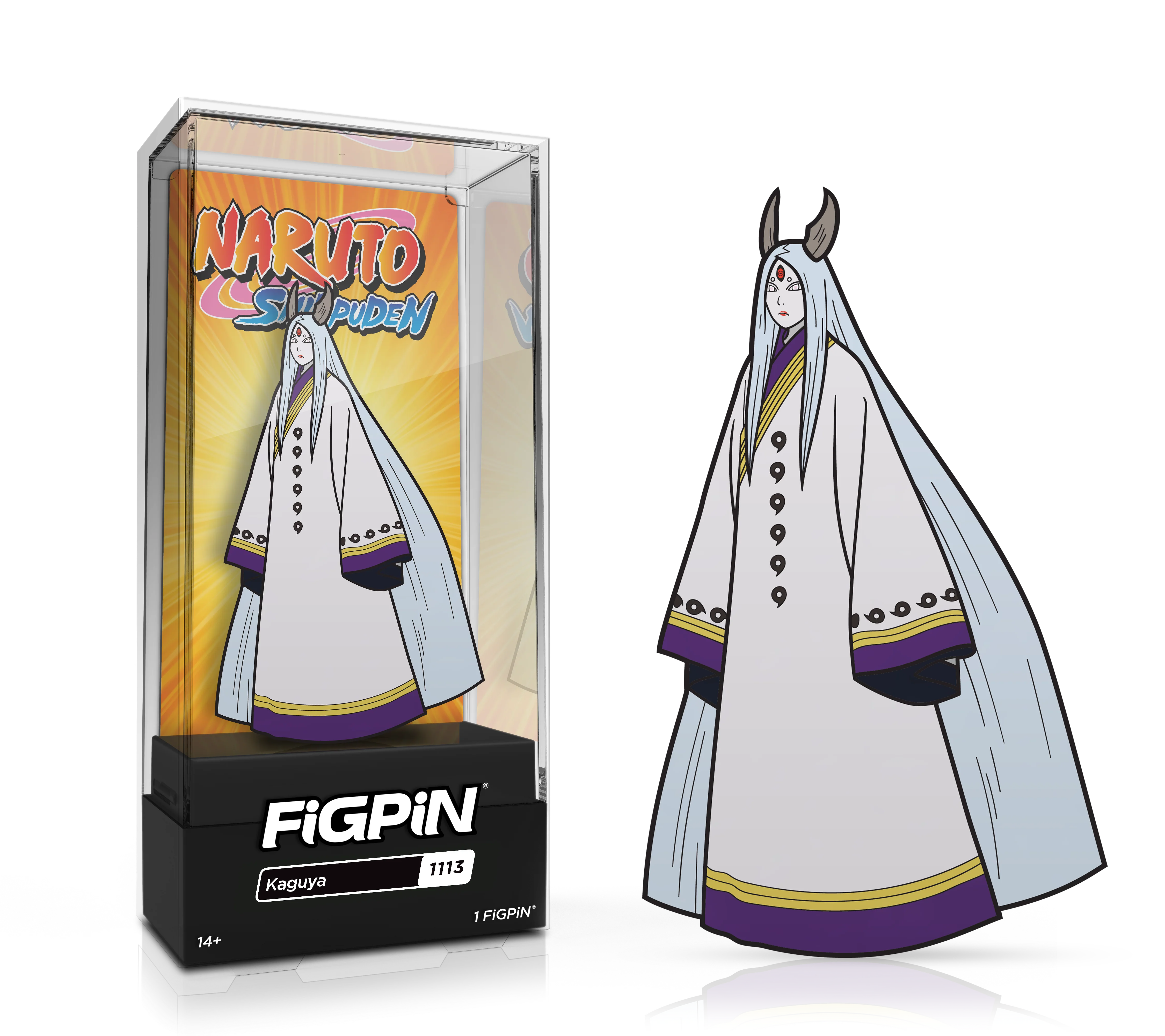 FiGPiN Anime: Naruto - Kaguya (1113) 3-Inch Enamel Pin (Mighty Collector Bundle) - Image 2