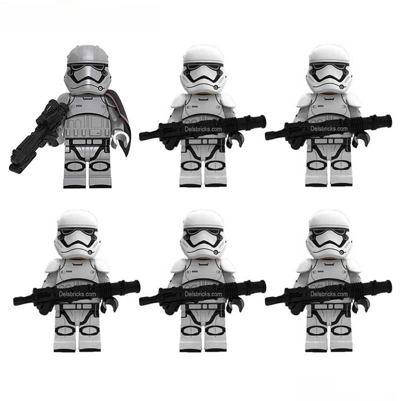 First Order Stormtrooper Set of 6 Lego Star Wars Minifigures custom toys