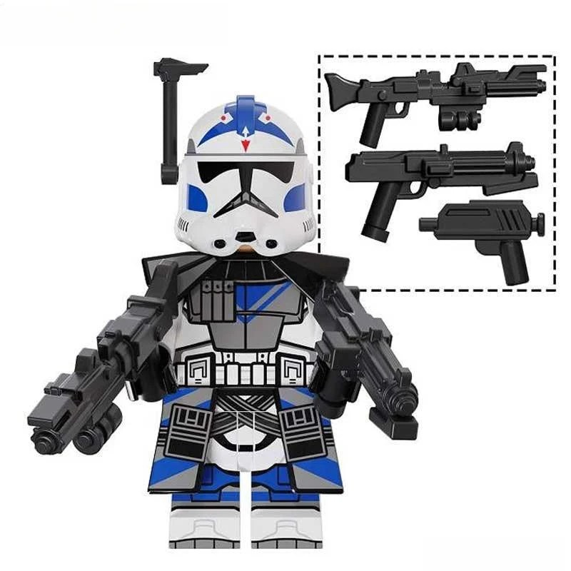 Fives 501st Legion Clone trooper Phase 2 Lego Minifigures Custom Toys