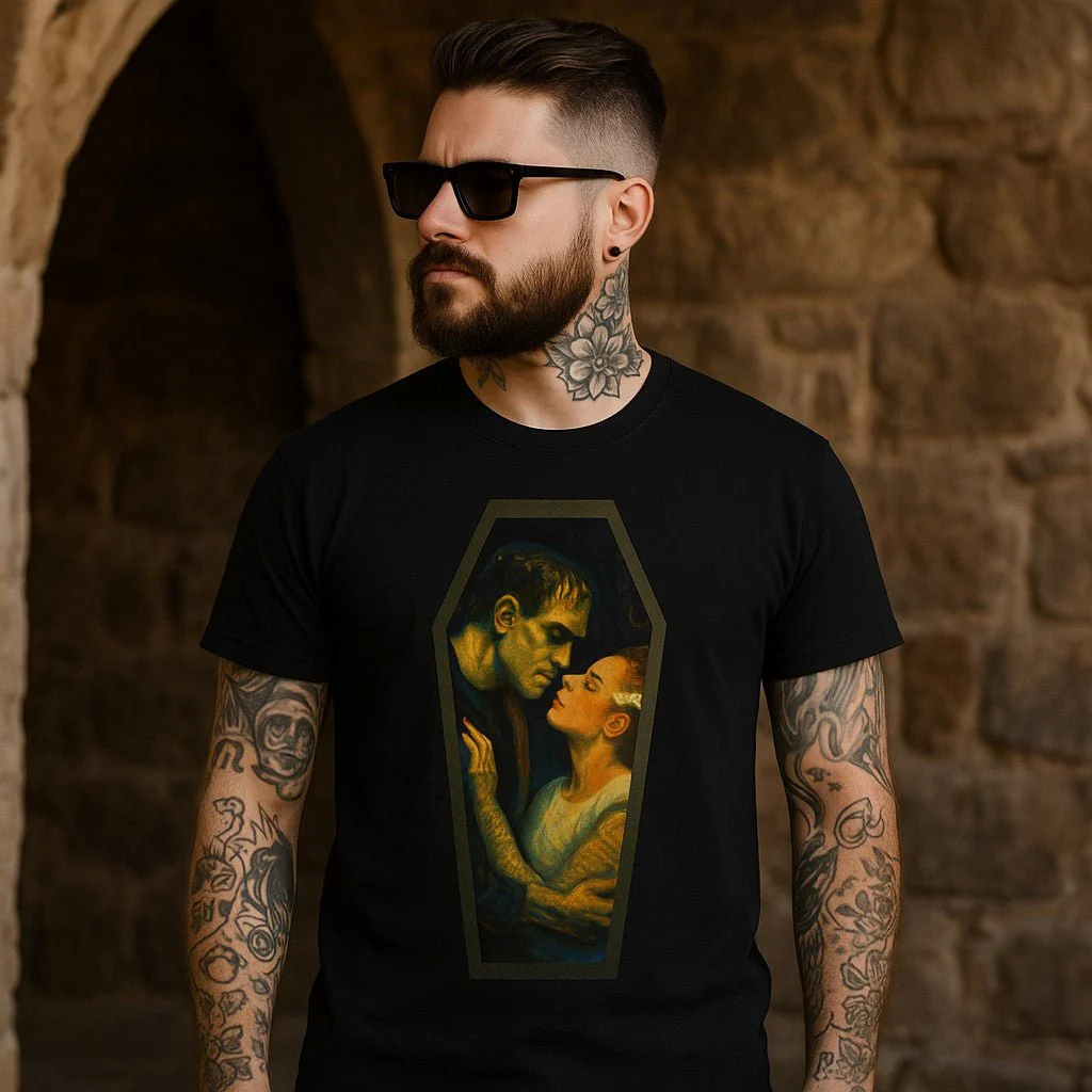 Frankenstein and His Bride T-Shirt - Image 3