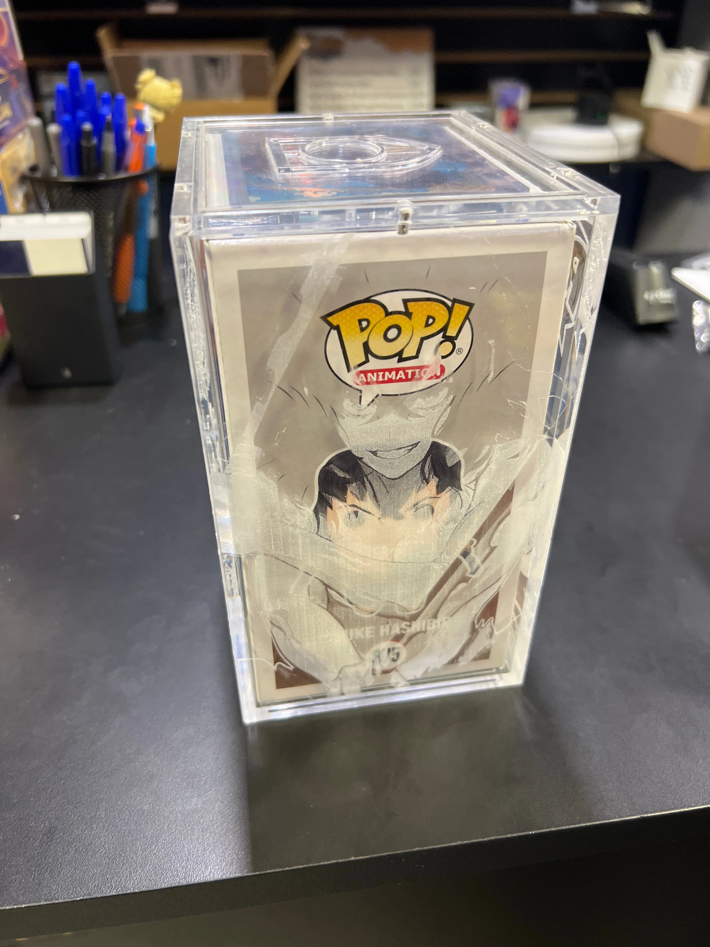 Funko POP! Inosuke Hashibira #875 Flocked Chase - Signed - In Case - Image 6