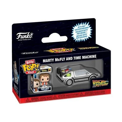 Funko Pop! Ride Bitty Back to the Future Marty McFly and Time Machine - Image 2