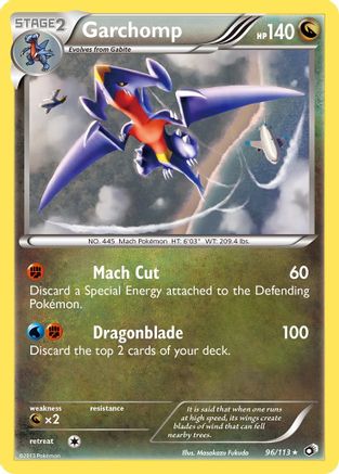 Garchomp 096/113 - Legendary Treasures Holofoil