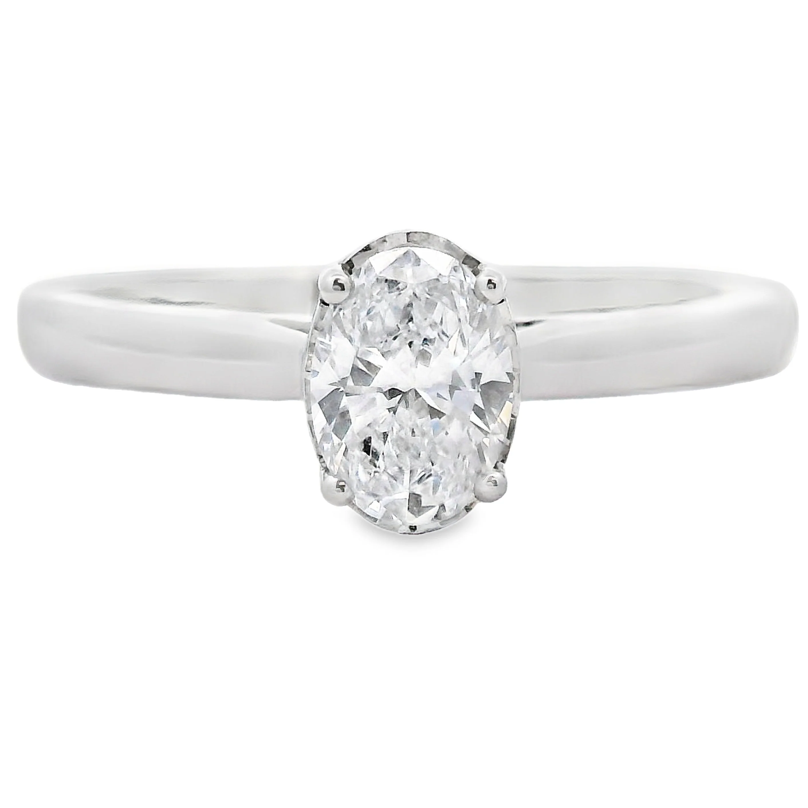 Genuine .50ct Lab Grown Diamond 10KT White Gold