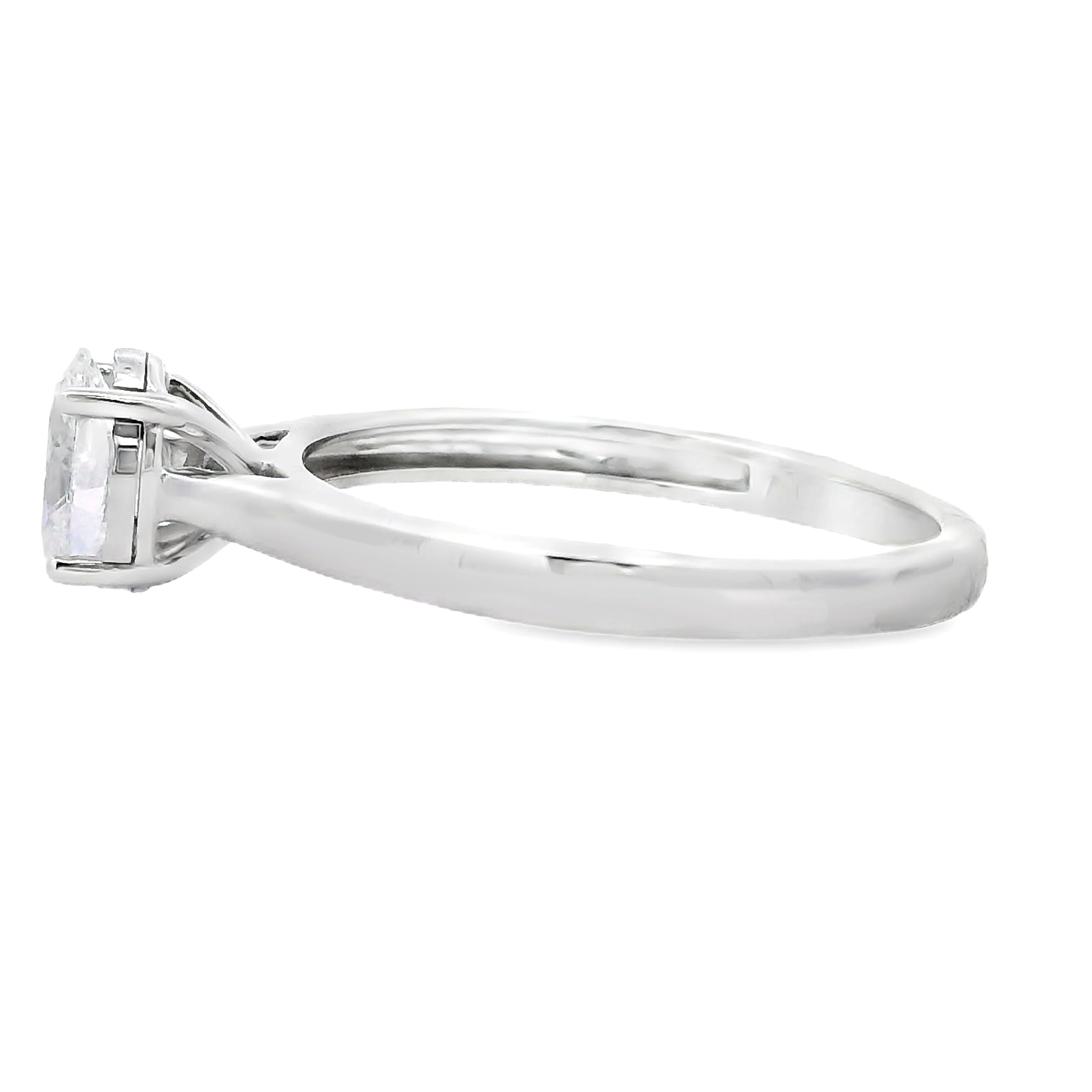 Genuine .50ct Lab Grown Diamond 10KT White Gold - Image 2