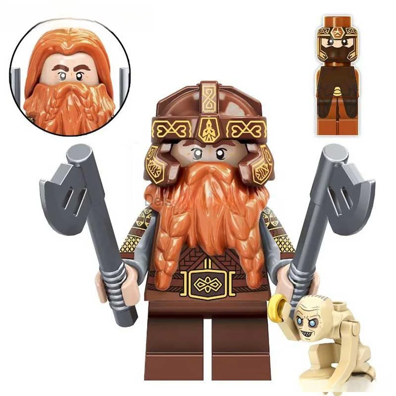 Gimli Lord of The Rings Lego Minifigures Custom Toys 2