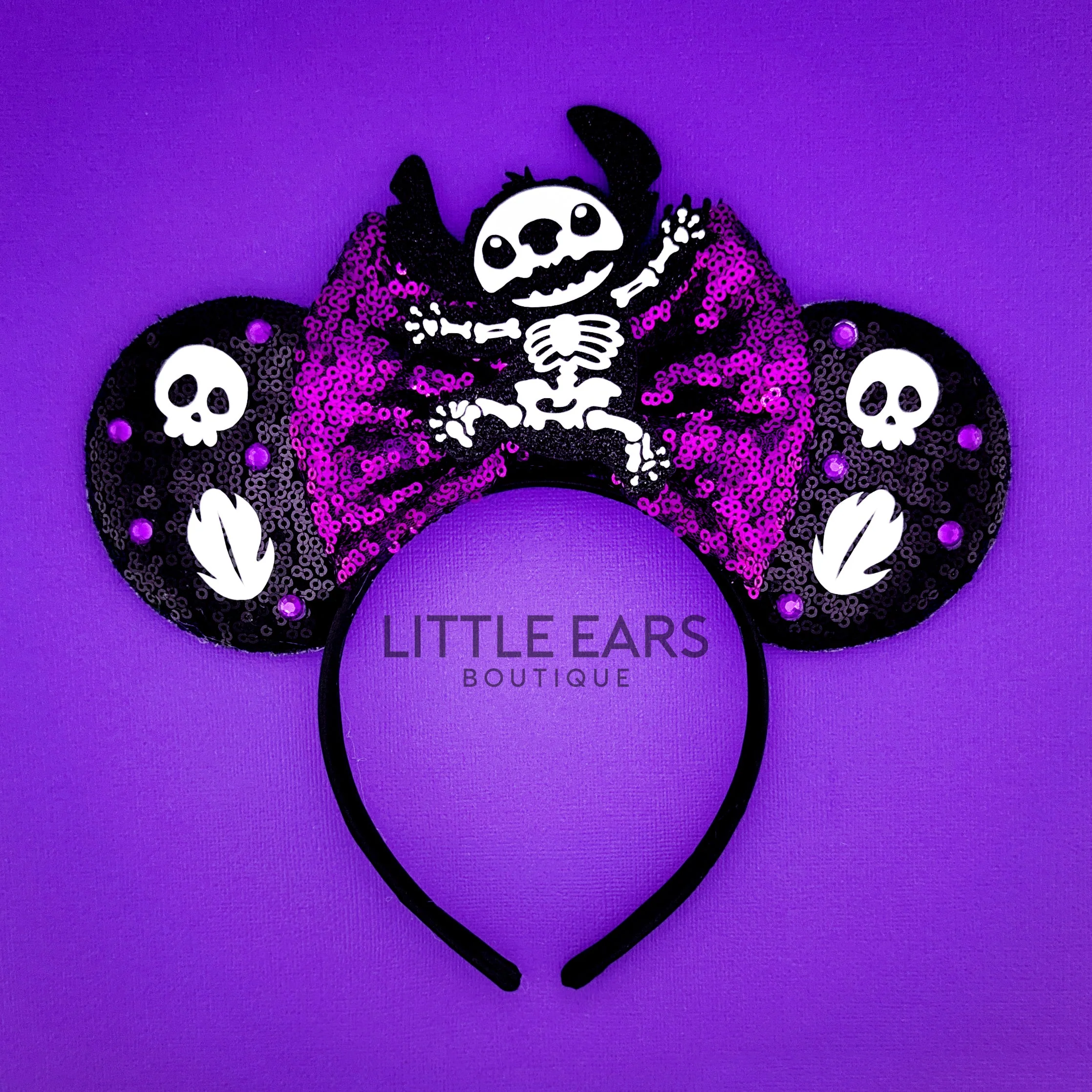 Glow In The Dark Stitch Mickey Ears - Image 2