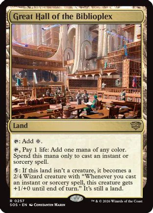 Great Hall of the Biblioplex (SOS-257) - Secrets of Strixhaven