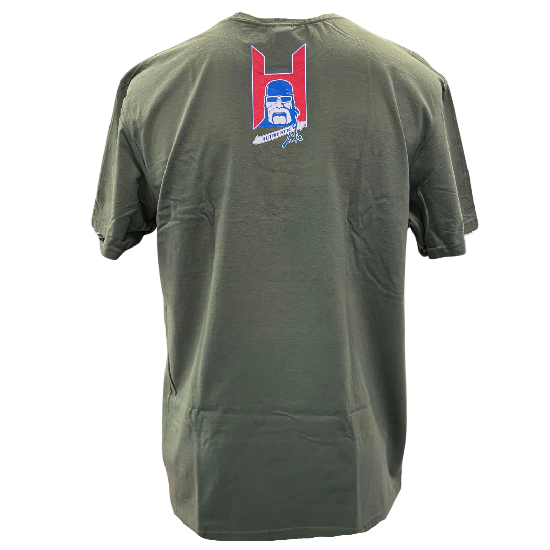 Green American Victory Adult T-Shirt - Image 2