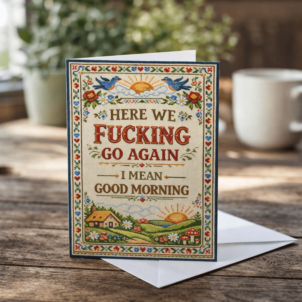 Here We F--king Go Again Card - Image 2